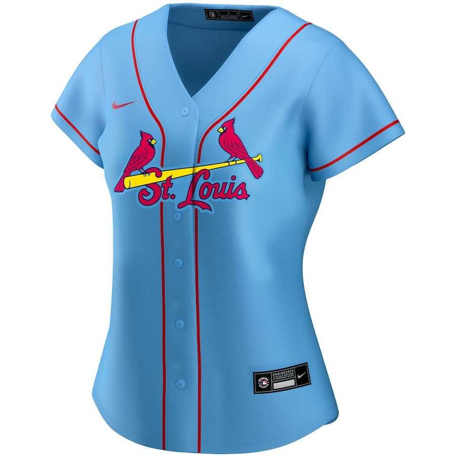 Women's St. Louis Cardinals Yadier Molina Nike Light Blue Alternate Replica Player Jersey