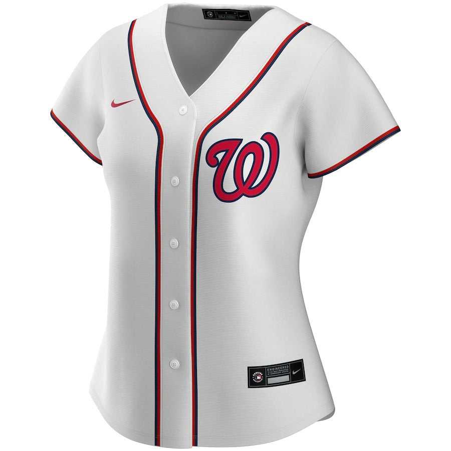 Women's Washington Nationals Nike White Home Replica Team Jersey