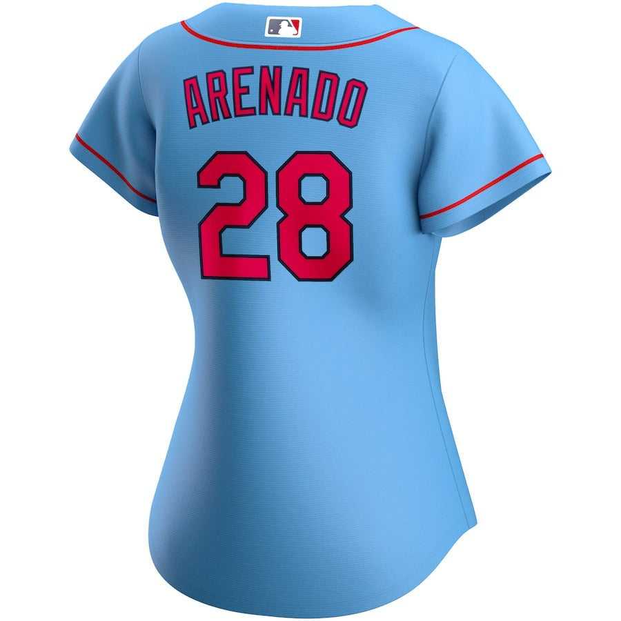 Women's St. Louis Cardinals Nolan Arenado Nike Light Blue Alternate Replica Player Jersey