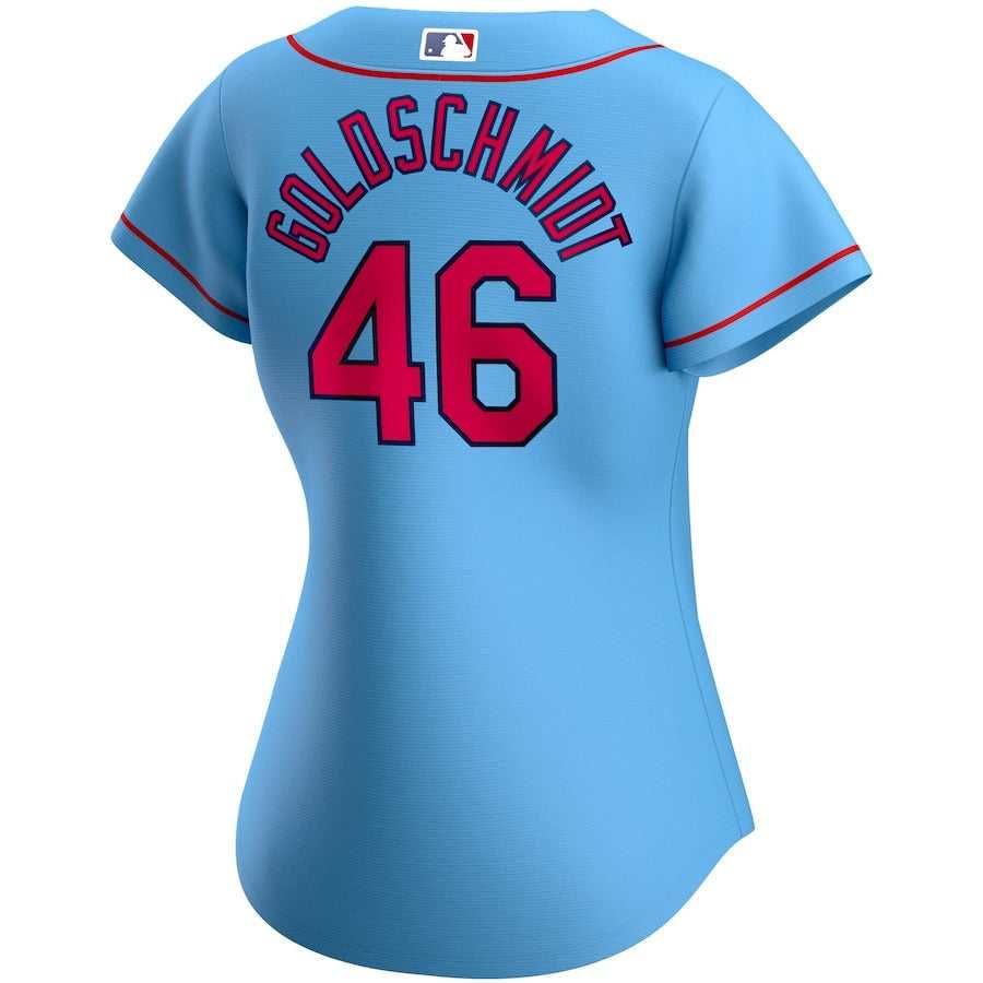 Women's St. Louis Cardinals Paul Goldschmidt Nike Light Blue Alternate Replica Player Jersey