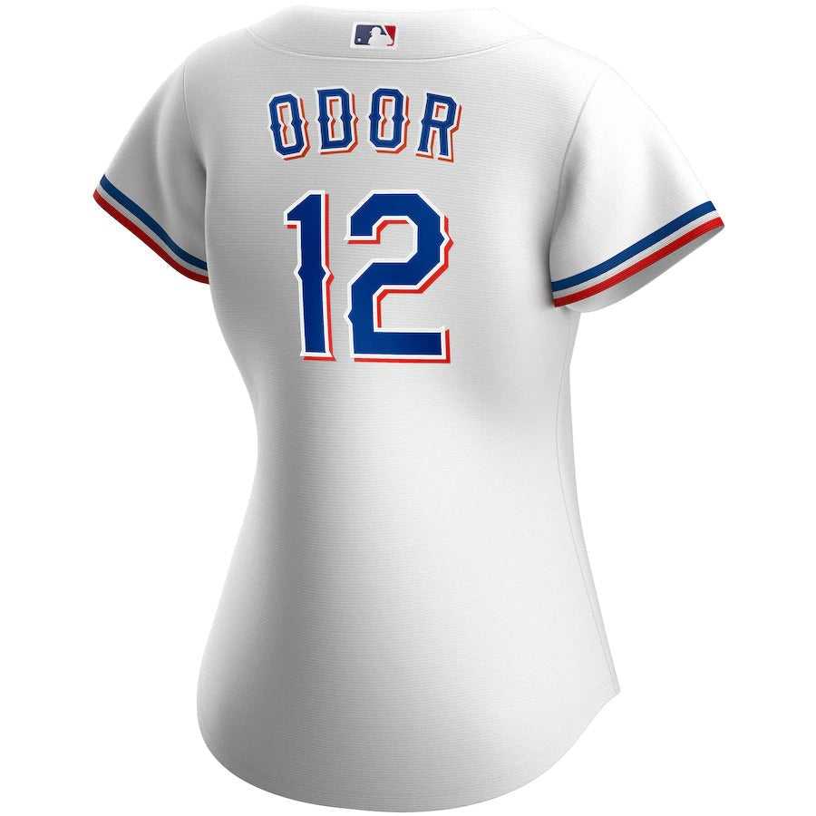 Women's Texas Rangers Rougned Odor Nike White Home Replica Player Jersey