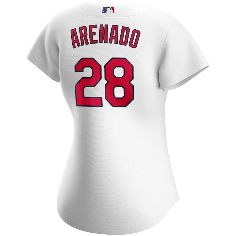 Women's St. Louis Cardinals Nolan Arenado Nike White Home Official Replica Player Jersey