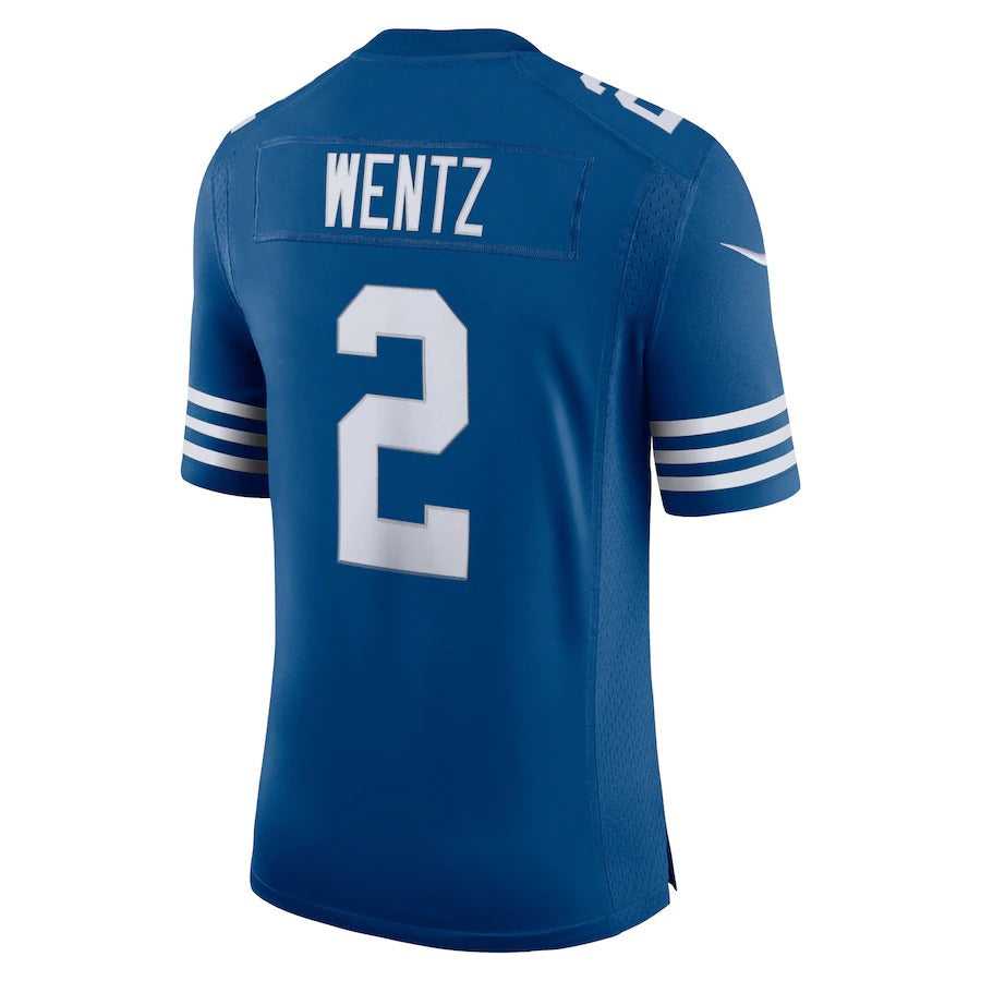 Men's Indianapolis Colts Carson Wentz Nike Royal Alternate Vapor Limited Jersey