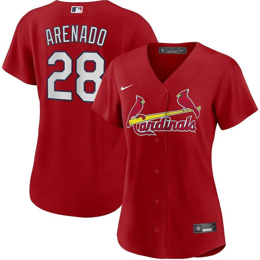 Women's St. Louis Cardinals Nolan Arenado Nike Red Alternate Replica Player Jersey