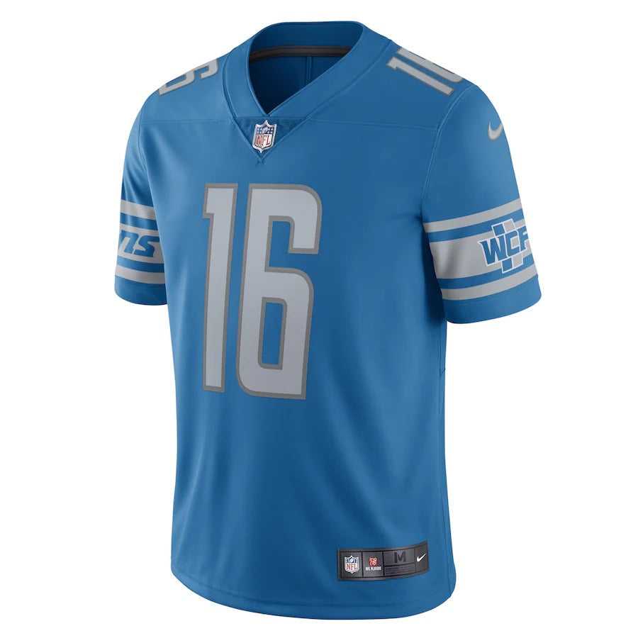 Men's Detroit Lions Jared Goff Nike Steel Alternate Vapor Limited Jersey
