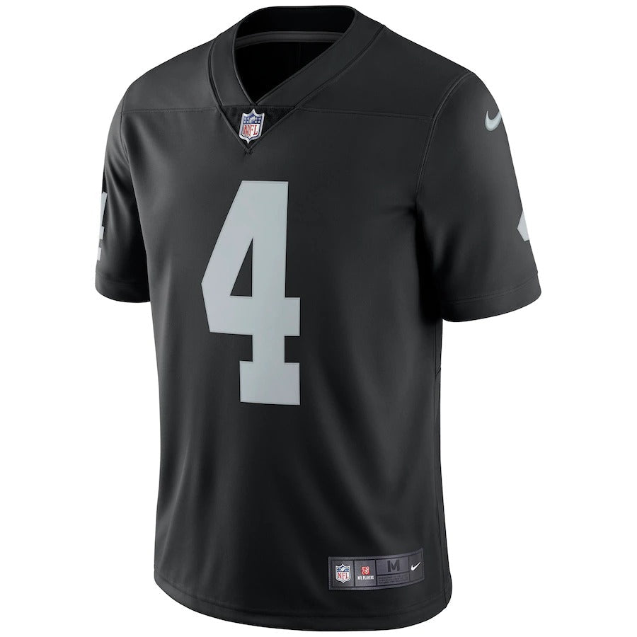 Men's Las Vegas Raiders Derek Carr Nike Black Vapor Untouchable Limited Player Jersey