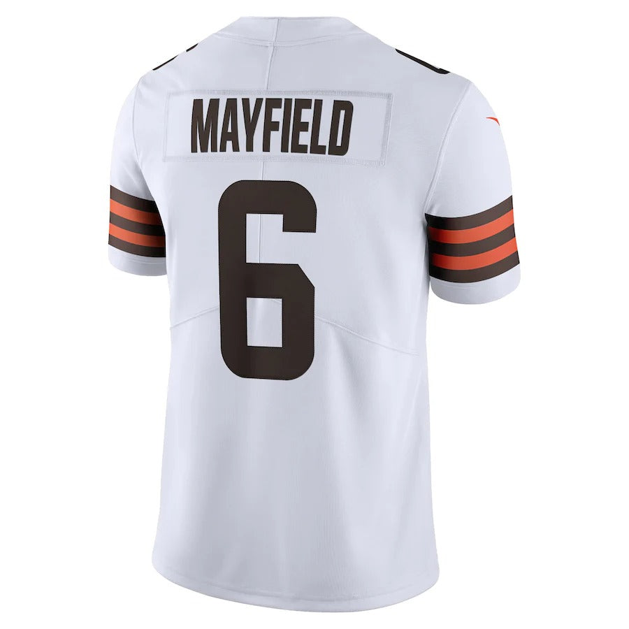 Men's Cleveland Browns Baker Mayfield Nike White Vapor Limited Jersey