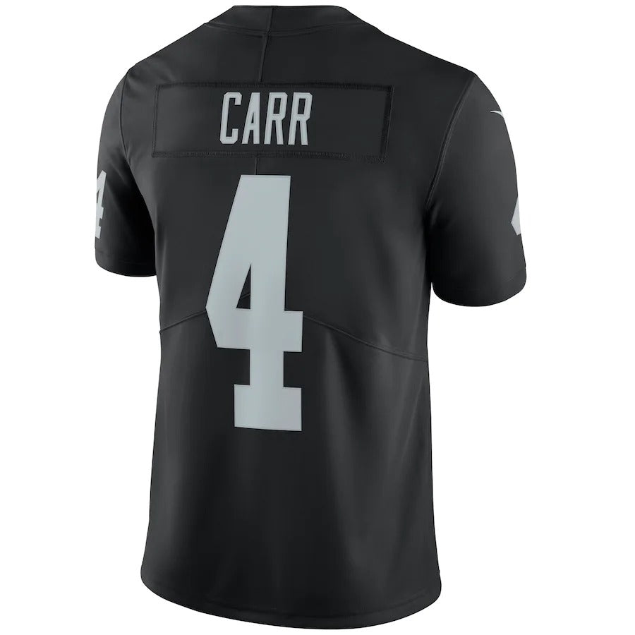 Men's Las Vegas Raiders Derek Carr Nike Black Vapor Untouchable Limited Player Jersey