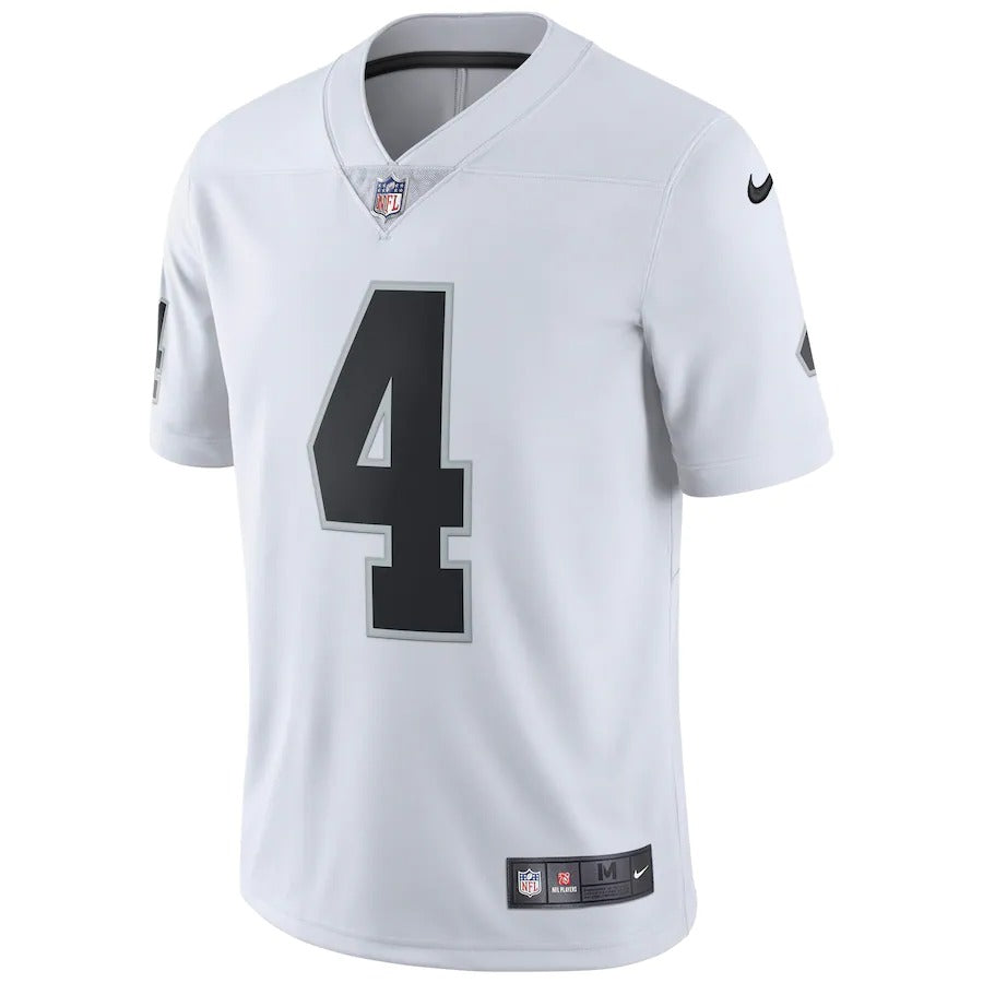 Men's Las Vegas Raiders Derek Carr Nike White Vapor Untouchable Limited Player Jersey