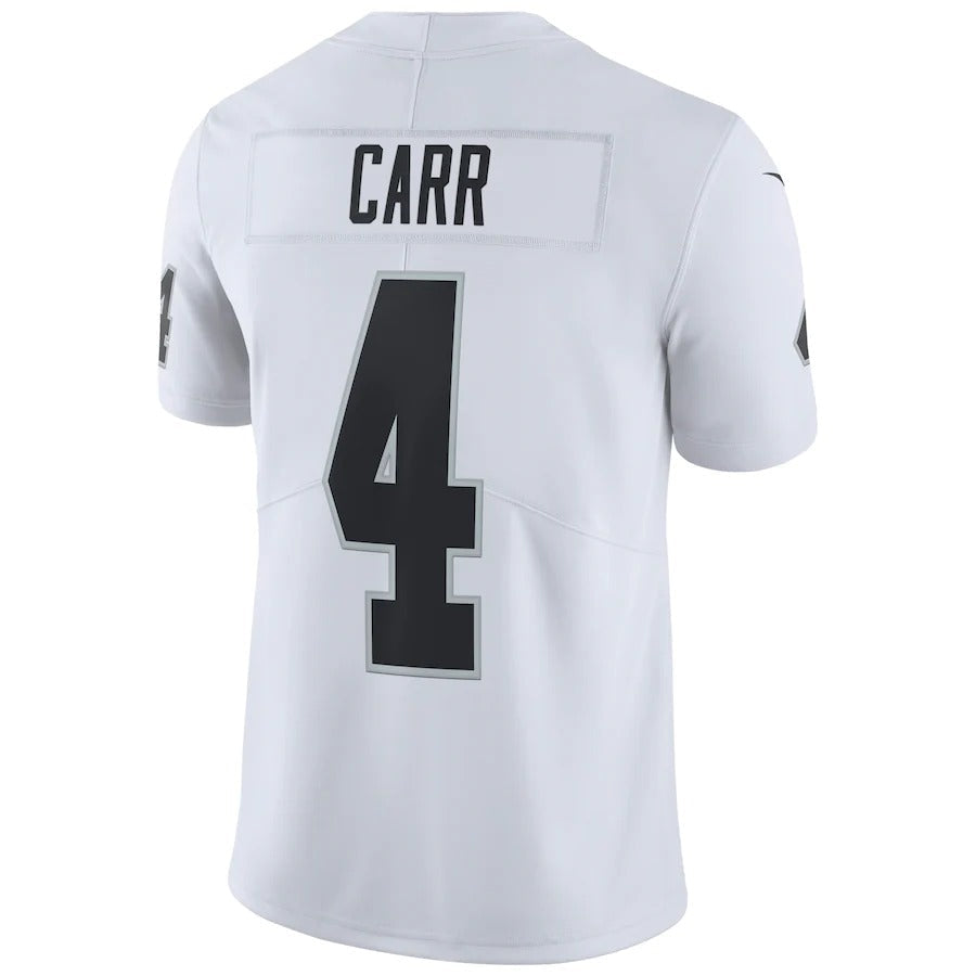 Men's Las Vegas Raiders Derek Carr Nike White Vapor Untouchable Limited Player Jersey