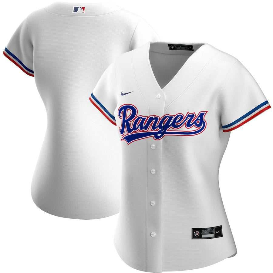 Women's Texas Rangers Nike White Home Replica Team Jersey